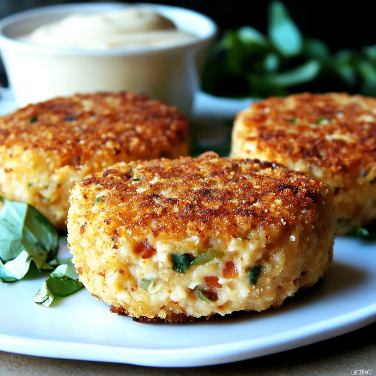 Chicken Cakes with Remoulade Sauce