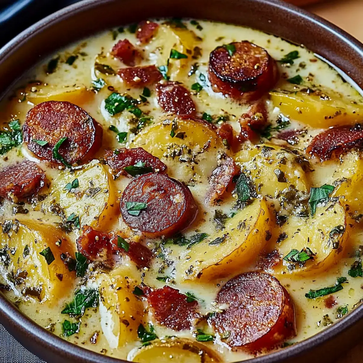 Creamy Kielbasa Potato Soup