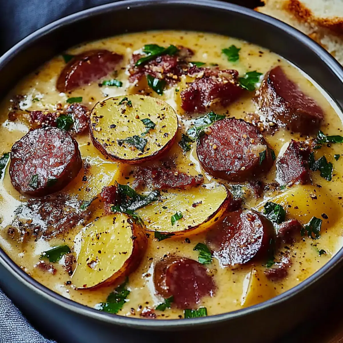 Creamy Kielbasa Potato Soup