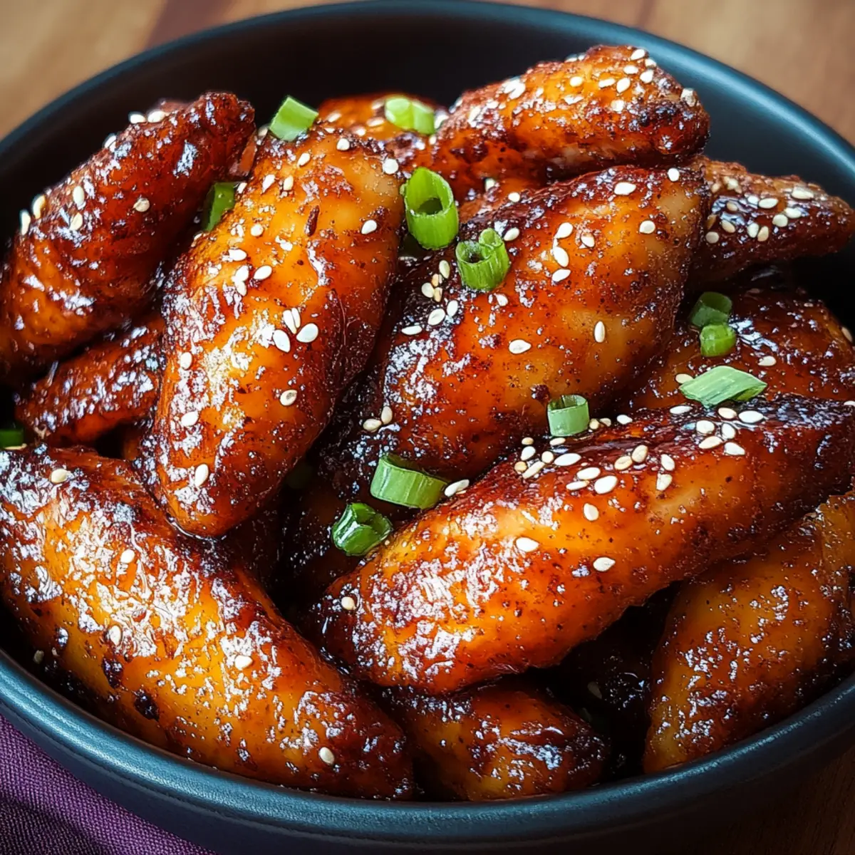 Honey Garlic Chicken Wings