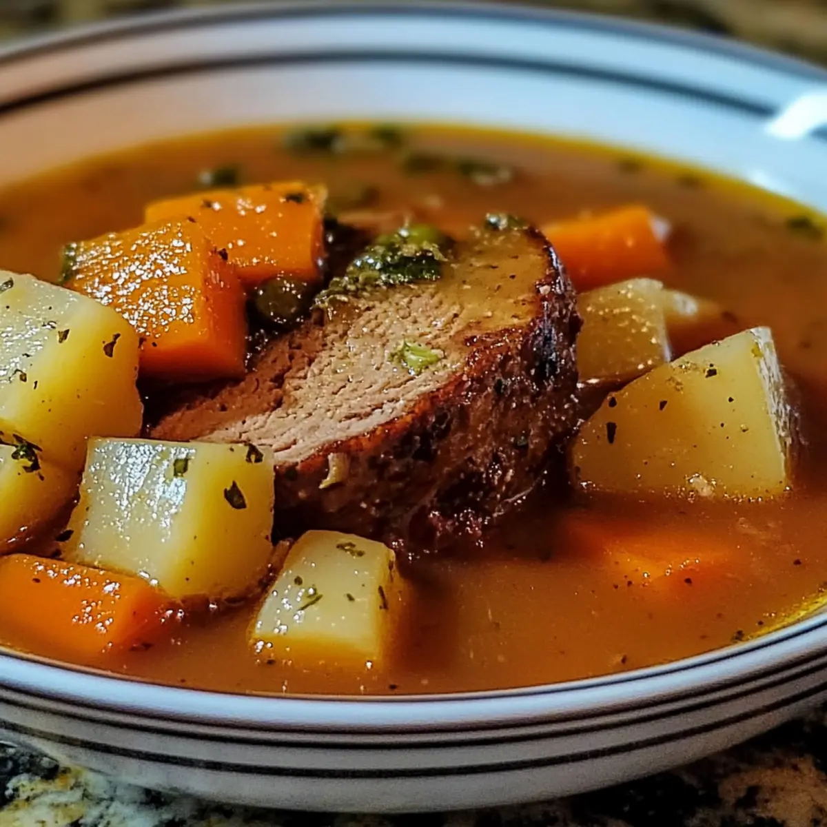 Beef and Vegetable Chunky Soup