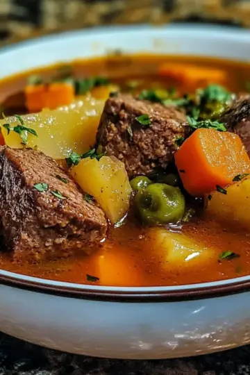 Beef and Vegetable Chunky Soup