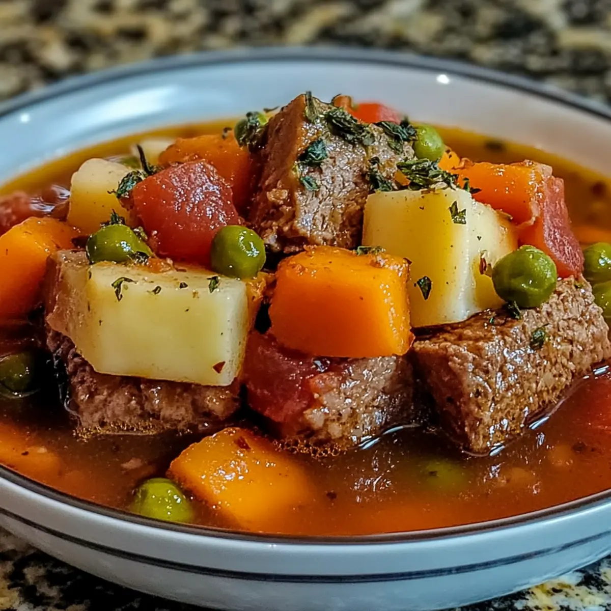 Beef and Vegetable Chunky Soup