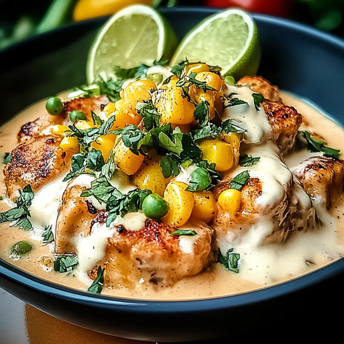 Creamy Slow Cooker Street Corn Chicken