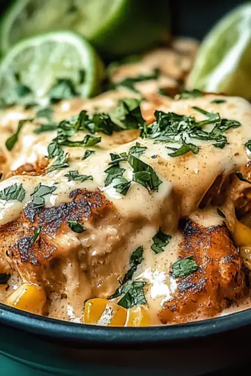 Creamy Slow Cooker Street Corn Chicken