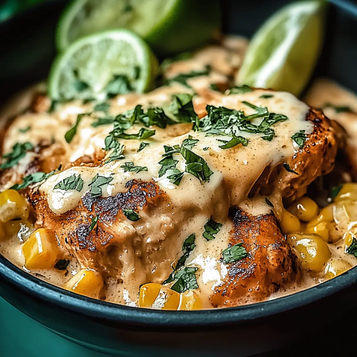 Creamy Slow Cooker Street Corn Chicken