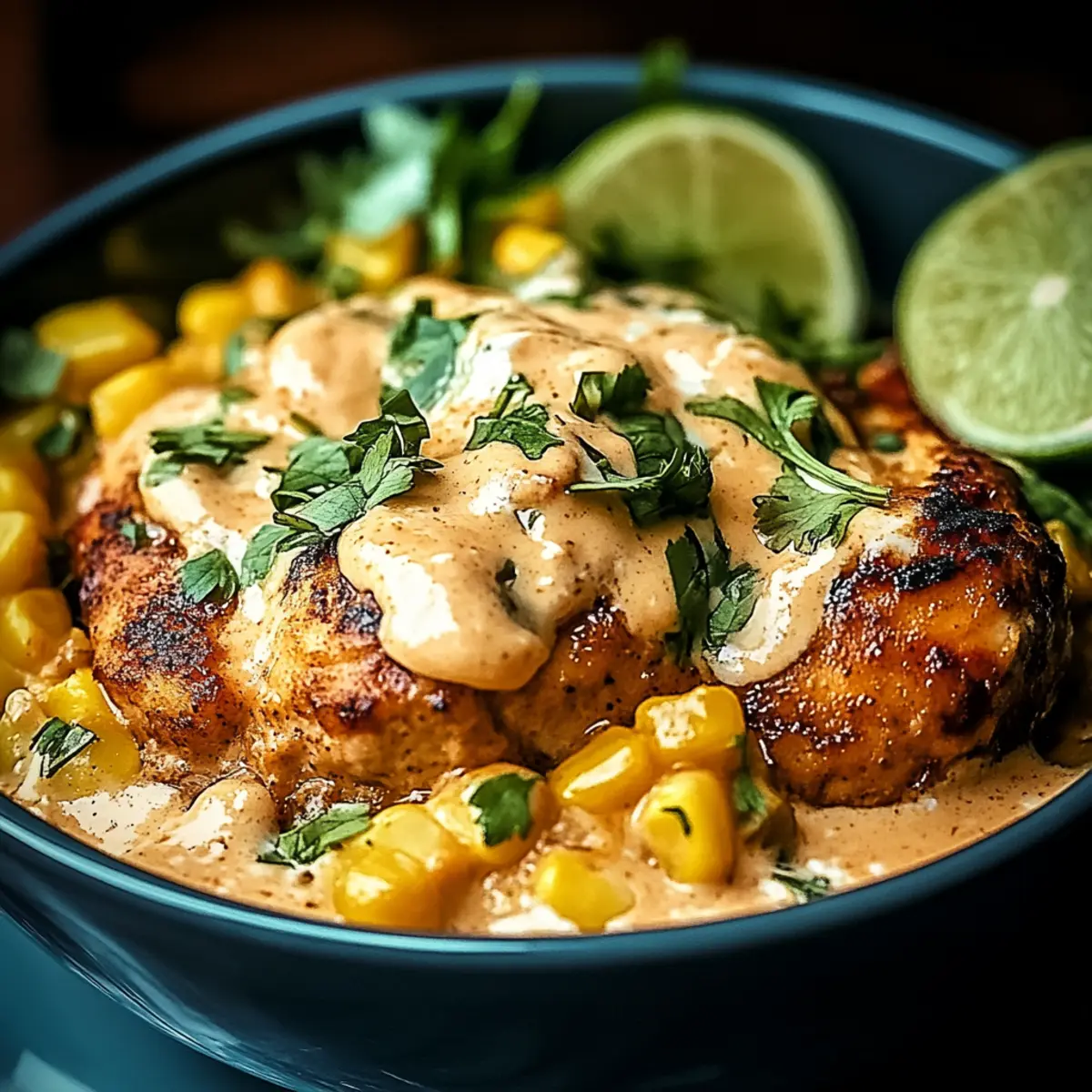 Creamy Slow Cooker Street Corn Chicken