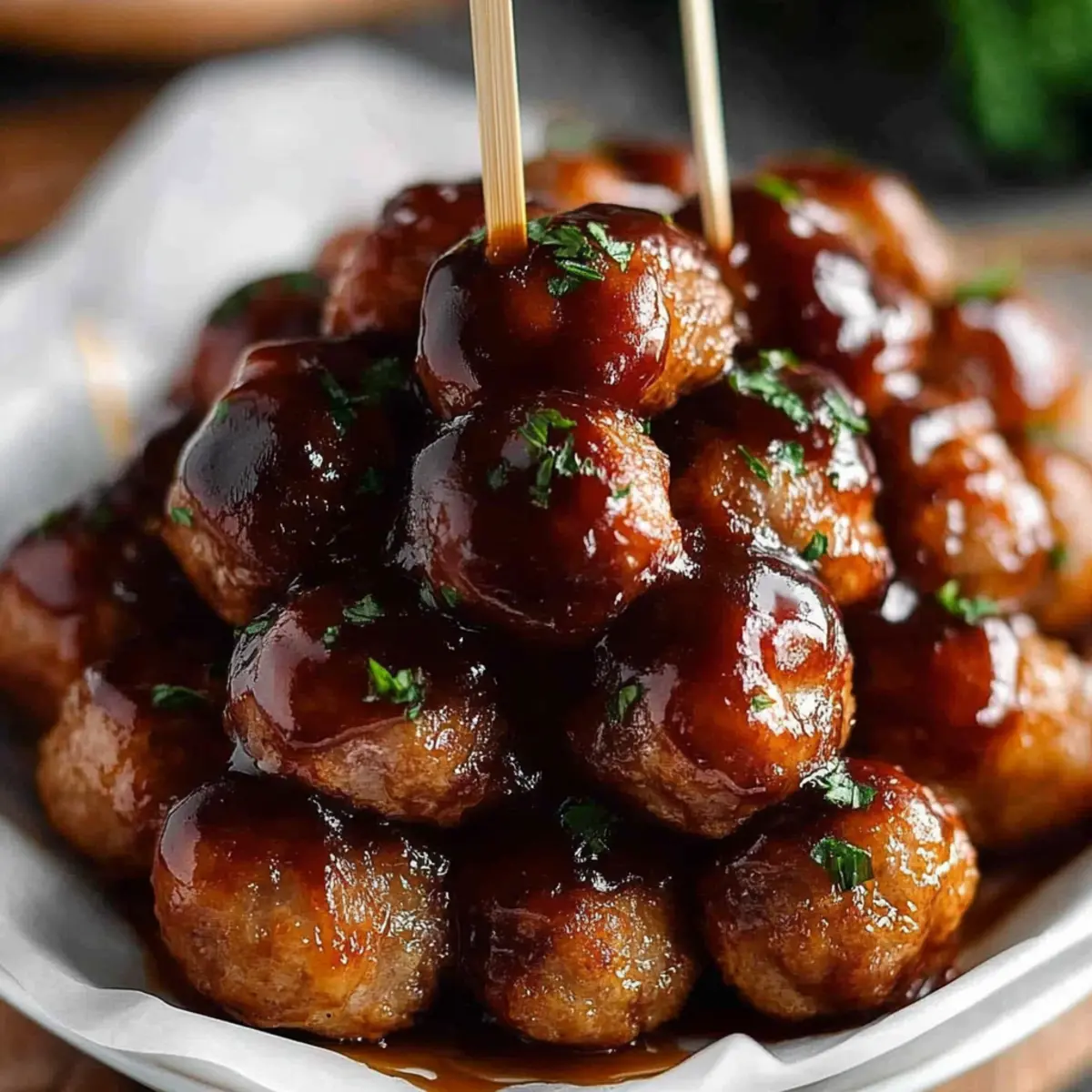 Grape Jelly Sausage Meatballs