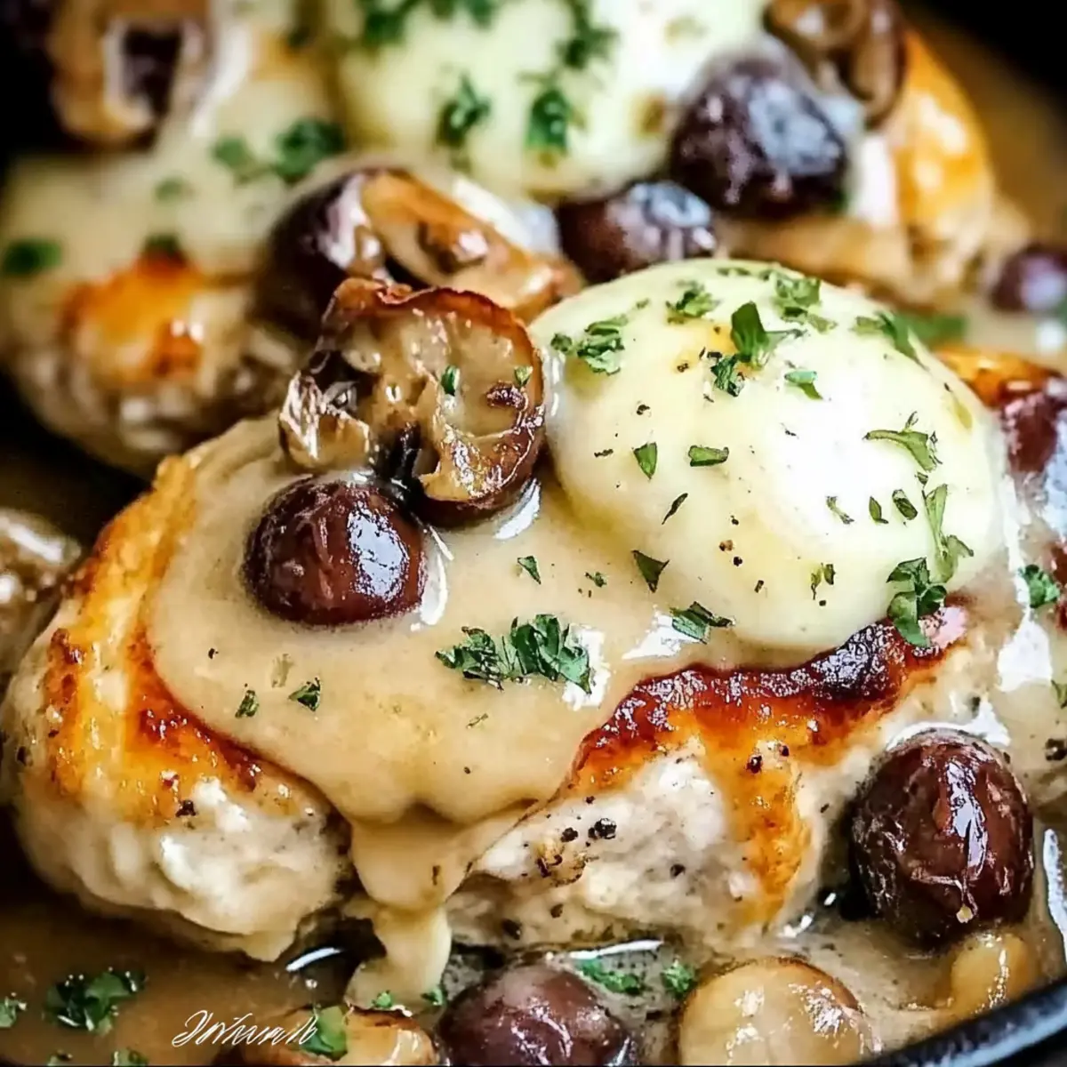 Mushroom White Wine Chicken