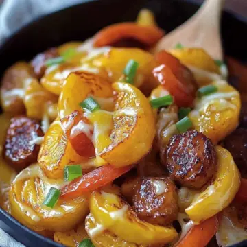 Pineapple Brown Sugar Sausage Skillet