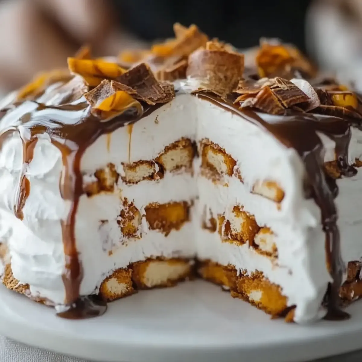 Reese’s Ice Cream Cake