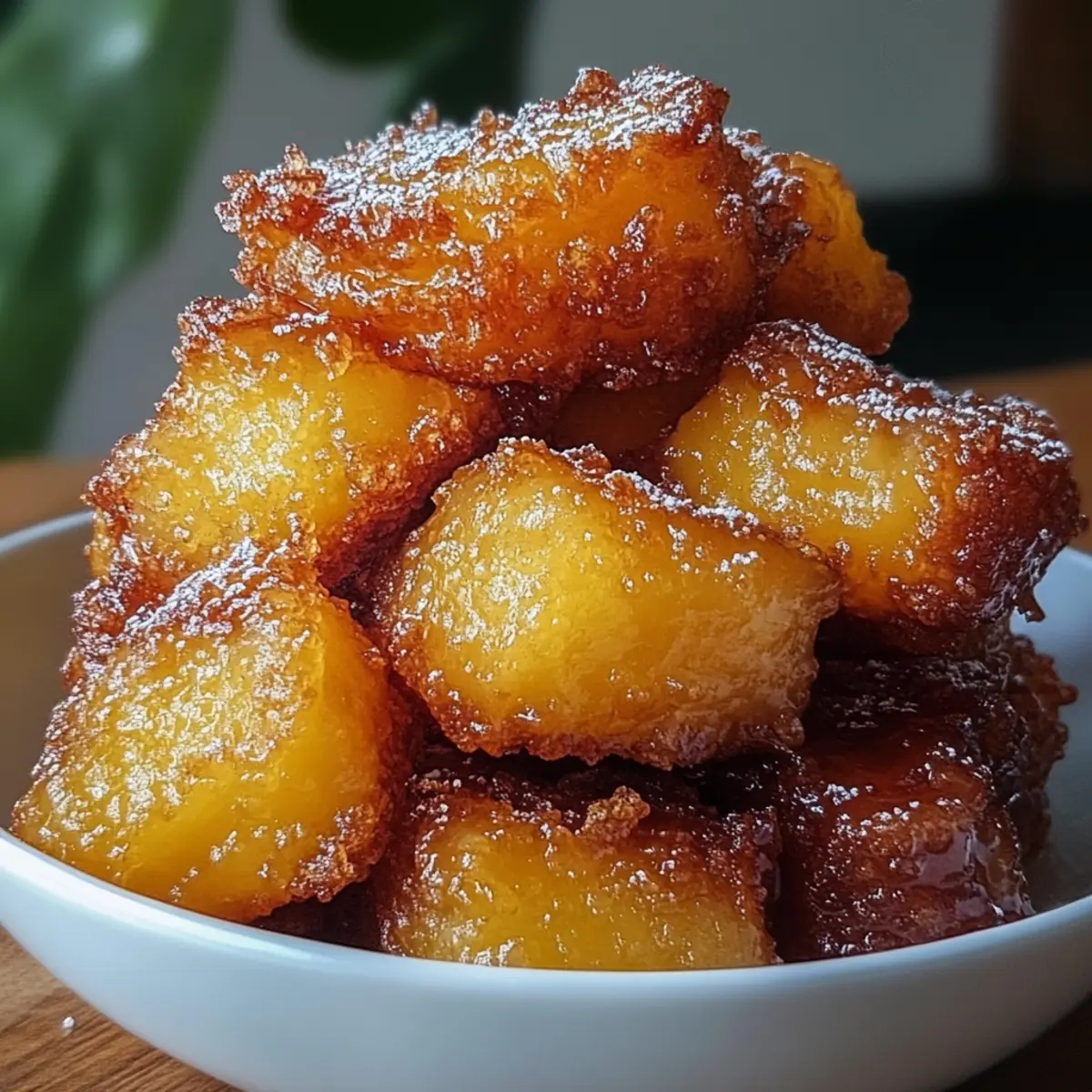 Caramelized Air Fryer Pineapple Chunks