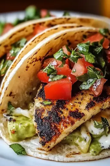 Cilantro Lime Grilled Chicken Tacos