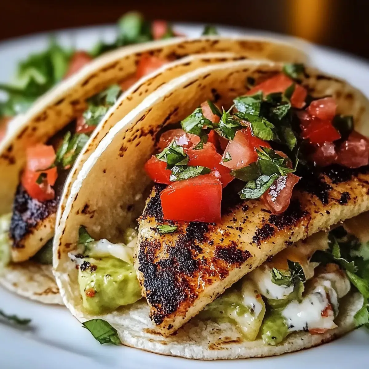 Cilantro Lime Grilled Chicken Tacos