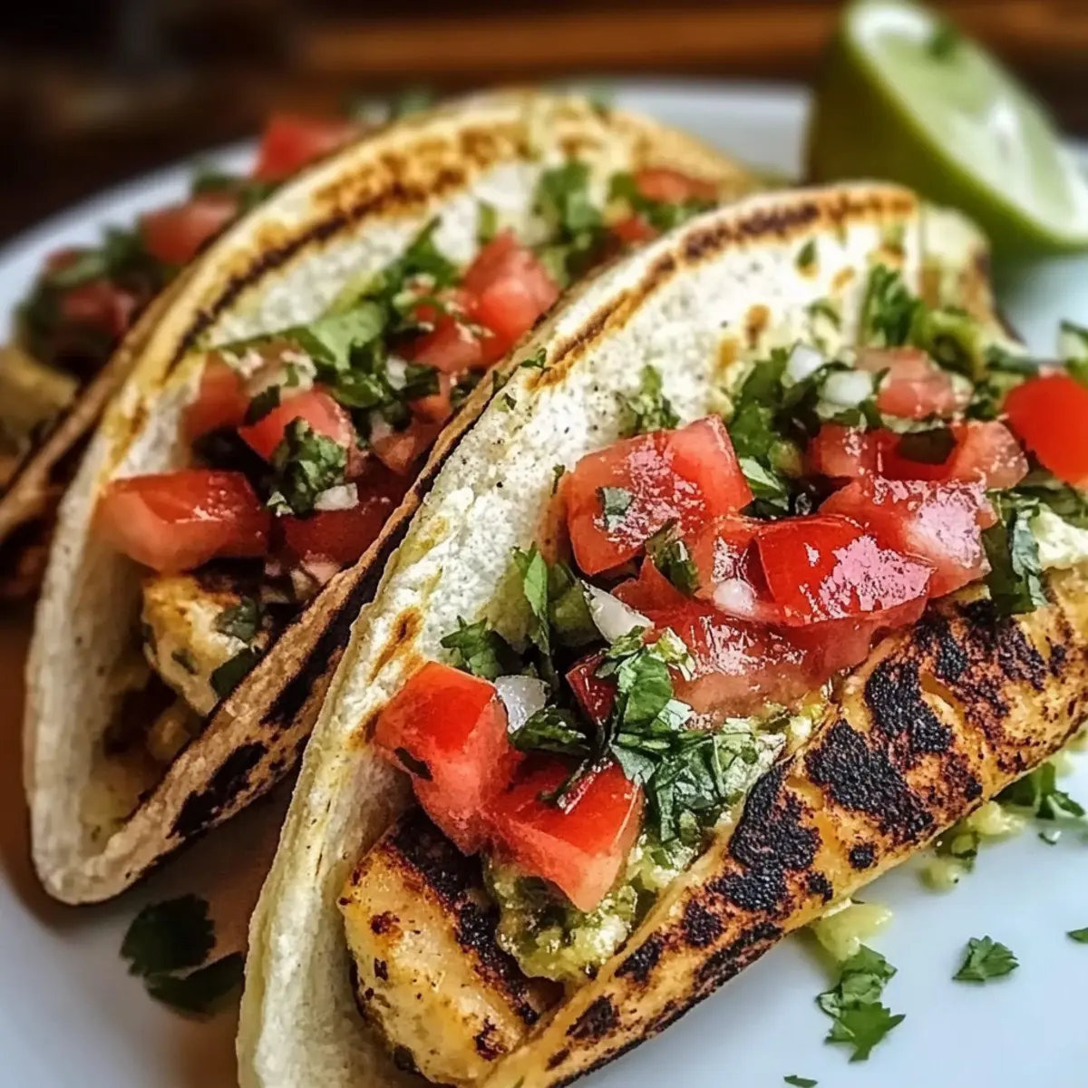 Cilantro Lime Grilled Chicken Tacos