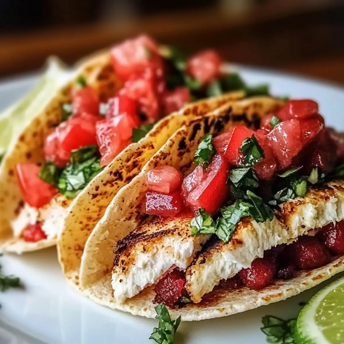 Cilantro Lime Grilled Chicken Tacos