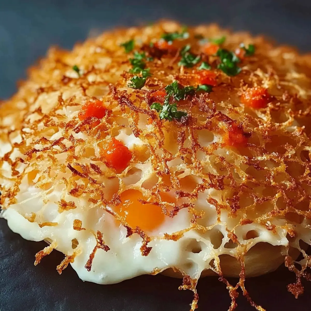 Loaded Crispy Hashbrowns on Blackstone