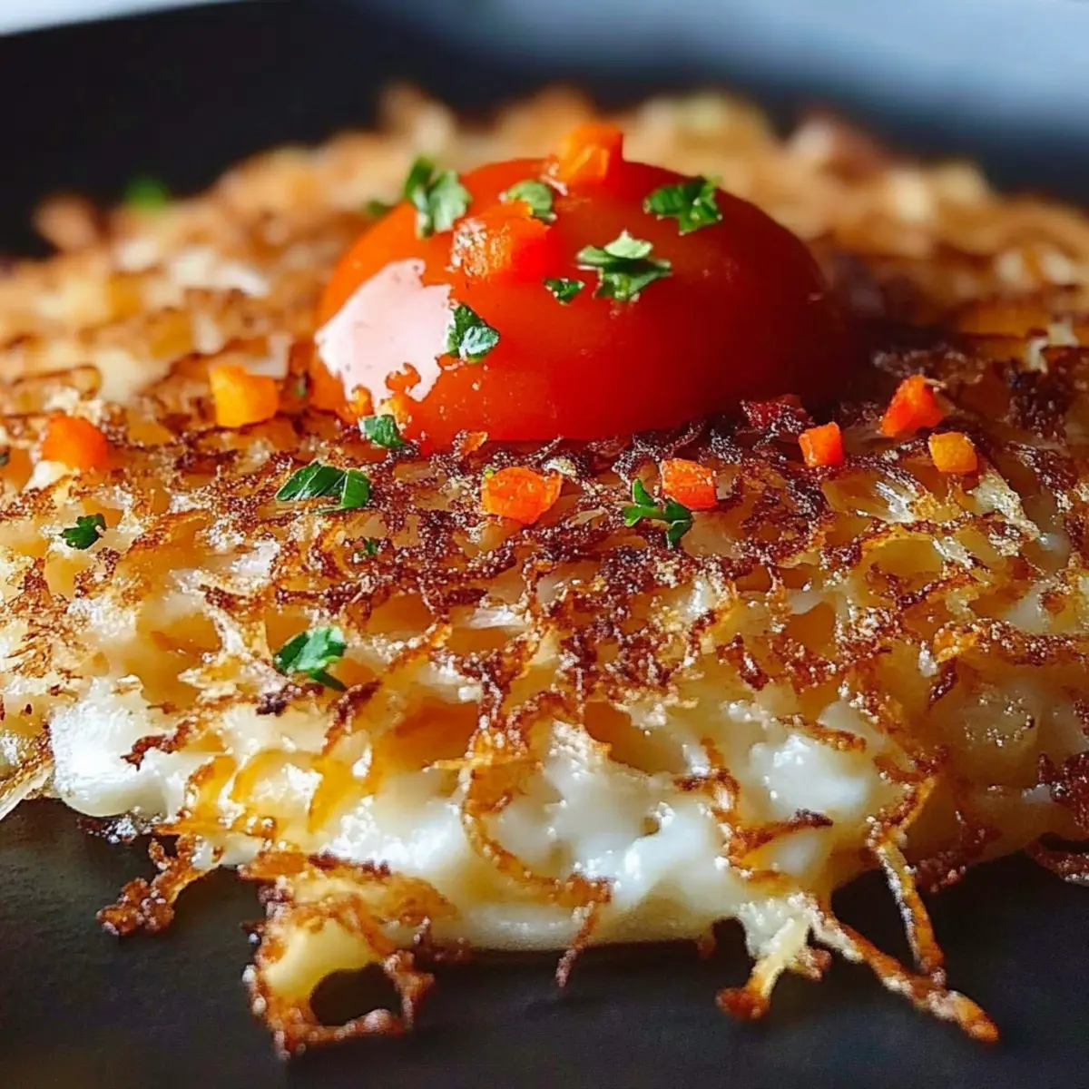 Loaded Crispy Hashbrowns on Blackstone