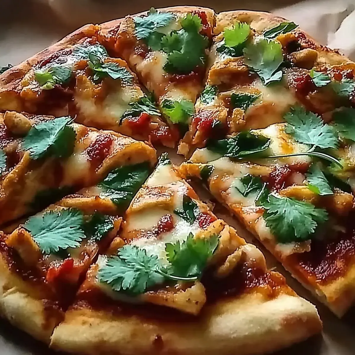 Sweet Chili Garlic Chicken Pizza
